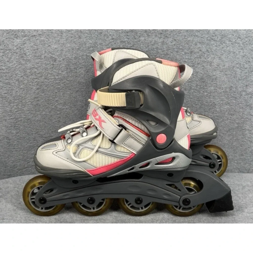 DBX Recruit Inline Skates Mothership Wheels Women's Size 7 Pink Gray